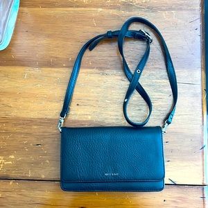 Matt & Nat Vegan Leather Black Crossbody Bag